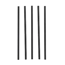 Papstar Strohhalme pure schwarz