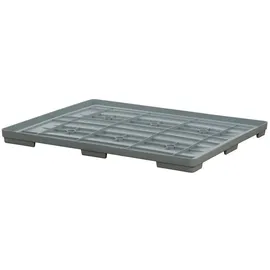 Logiplast Palettenbox mit Deckel LxBxH: 1200 x 1000 x 790 mm geschlossen mit 3 Kufen -