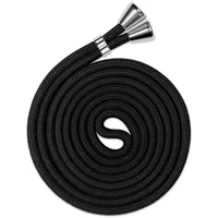 ONEFLOW Wechsel Handykette für Twist Case, Handyband zum Umhängen ohne Hülle, Universal Handy Umhängeband Kordel abnehmbar, Smartphone Stoff Band Handykordel 155 cm lang, Schwarz - Einheitsgröße