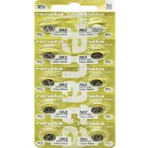 RENATA X703815 MP-E Silberoxid-Knopfzelle 362 24 mAh 1,55 V, 10 Stück