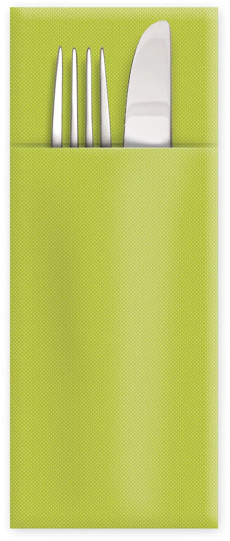 Servietten Bestecktaschen Premium 32 x 40 cm Airlaid gelbgrün, 50 Stk.