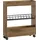 SoBuy Nischenregal mit 3 Etagen Küchenregal mit Rollen Badrollwagen Badezimmerregal Badschrank Nischenwagen Ordnungswagen Rollwagen schmales Regal Badmöbel Vintage BHT ca.:20x70x60cm