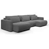 petits-meubles U-sofa 4-sitzig umbaubar Truhe Evy Grau
