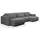 petits-meubles U-sofa 4-sitzig umbaubar Truhe Evy Grau