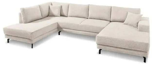 filippo Wohnlandschaft Castello Cord Beige Natur