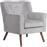 deluke Loungesessel MUSCAT Cord 72 x 80 x 74 cm Grau