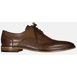 emilio adani Herren Business-Schuh aus Leder braun regular gemustert - 45