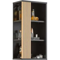 Oberschrank Venezia in Schwarz/Eichefarben