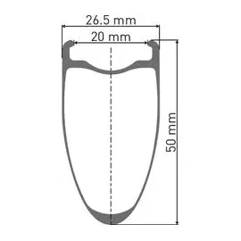 DT Swiss Arc 1600 Spline Db 50 Cl Disc Tubeless Rennrad-hinterrad - Black - 12 x 142 mm