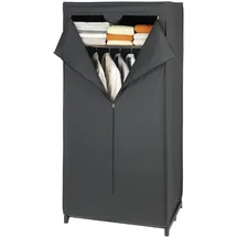 Wenko Kleiderschrank Deep Black 75 x 160 x 50 cm Schwarz