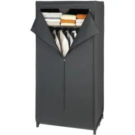 Wenko Kleiderschrank Deep Black 75 x 160 x 50 cm Schwarz