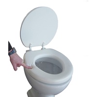 ADOB weich gepolsterter Soft WC Sitz Klobrille für bequemes Sitzen, Farbe weiss, 43012