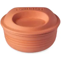 Römertopf Multibräter rund aus Naturton Keramik Bräter für bis zu 4 Personen ...