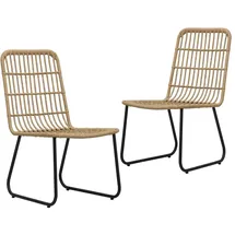 vidaXL Gartenstuhl 53,5 x 53,5 x 90 cm braun 2 St.