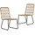 vidaXL Gartenstuhl 53,5 x 53,5 x 90 cm braun 2 St.