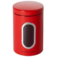 Echtwerk Vorratsdose Single, aus Metall, 1,4 Liter, mit Sichtfenster,