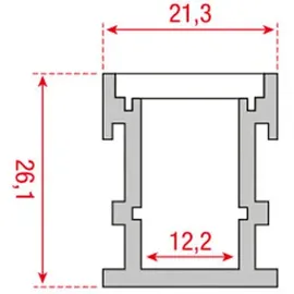 ARTECTA Profile Pro 18 Recessed 2m