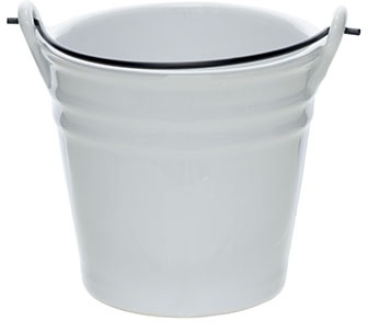 cosy & trendy bucket weiß mini bucket d8.5xh8.5cm 25c