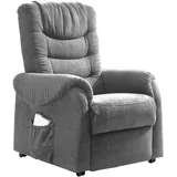 Livetastic Fernsehsessel, Dunkelgrau, Holz, Textil, Buche, Fichte, Kiefer, 76x106x94 cm, Stoffauswahl, Relaxfunktion, Netzbetrieb, Wohnzimmer, Sessel, Fernsehsessel