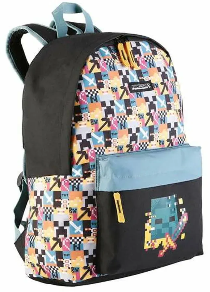 Schulrucksack Minecraft Pixel