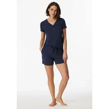 SCHIESSER Homewearhose Damen Hose kurz blau 42