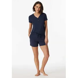 SCHIESSER Homewearhose Damen Hose kurz blau 42