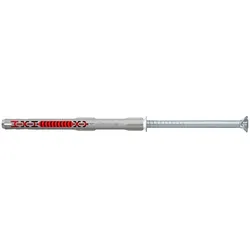 fischer 562150, Spreizdübel, Beton, Gipsblock, Mauerwerk, Nylon, Grau, Verzinkte