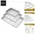 Wildone Backblech mit Gitter-Set 40,6 x 30,5 x 22,9 cm