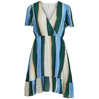 Object Wickelkleid Bunt Blau/Grün 36