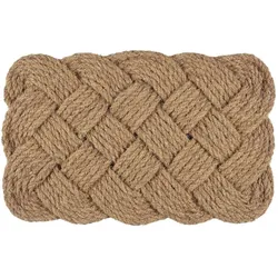 IB Laursen Türmatte Ozean aus Kokosfasern, L75 x B45 x H3,7 cm, natur