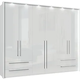 PLACES OF STYLE »Piano, inklusive Rahmen und Beleuchtung, soft-close-Funktion« 277 oder 322cm breit, 226cm hoch, mit 4 Schubladen, UV lackiert, hochglänzend weiß oder beige, FSC-zertifiziert