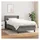 vidaXL Boxspringbett 100 x 200 cm Dunkelgrau
