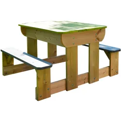 Wendi Picknick- und Matschtisch mit Bänken - grün