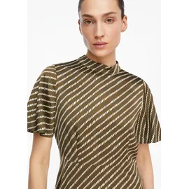 Comma, A-Linien-Kleid Gemustert Grün 34