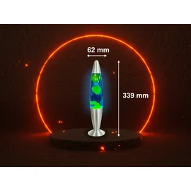 Blulaxa LED-Lava-Tischleuchte Blau Gelb