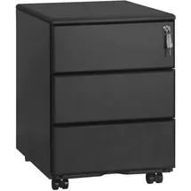 Woltu Rollcontainer 39 cm x 54 cm x 52 cm schwarz