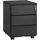 Woltu Rollcontainer 39 cm x 54 cm x 52 cm schwarz