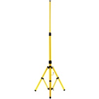 EINFEBEN Teleskop Stativ für Baustrahler, LED Fluter Stahlstativ, Höhenverstellbar, Gelb, Flutlicht Stativ für innen außen