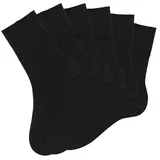 H.I.S. Socken 6 Paar Schwarz 35-38