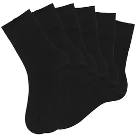 H.I.S. Socken 6 Paar Schwarz 35-38