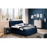 Places of Style Boxspringbett Paxton, Neue Toppervarianten! blau