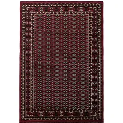 Orientteppich Kurzflor klassisch Polypropylen Wohnzimmer Rot Rechteckig 240x340 | Kadima Design