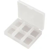 TRU Components Sortimentskasten Kunststoff 84 x 63 x 20 mm transparent 6 Fächer