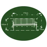 Buri Abdeckhaube 170 x 70 x 100 cm Anthrazit