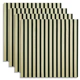 Homestyle4u Akustikpaneel Homestyle4u Creme 4 St. 60 x 60 x 3 cm
