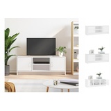 vidaXL TV-Schrank Weiß 102x30x37,5 cm Holzwerkstoff