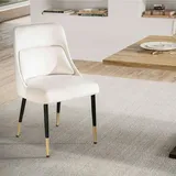 FineBuy Esszimmerstuhl Samt Küchenstuhl Schalenstuhl Modern Gepolstert Stoff