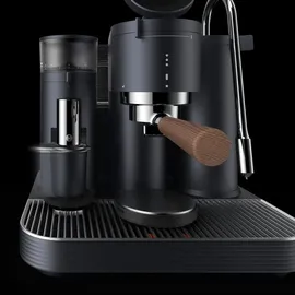 roastly munich Meraki Espressomaschine mit Mahlwerk Schwarz