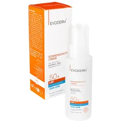Evoderm Sonnenschutzcreme LSF 50+ – UVA+UVB + Blaulichtfilter mit Matrixyl 3000 100 ml