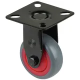 BS Rollen Bockrolle A810.A85.03, Durchmesser 50mm, 50kg mit Anschraubplatte, grau